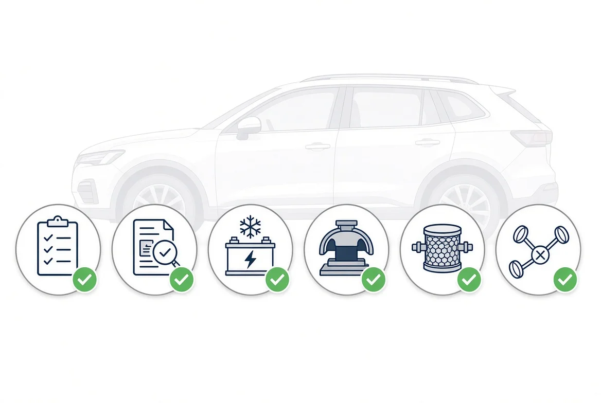 Used BMW X1 F48 buyer checklist — service history, VIN, cold start, mounts, DPF, xDrive